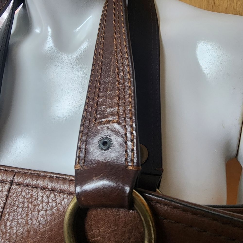 Coach Brown Pebbled Leather Purse - Picture 8 of 12